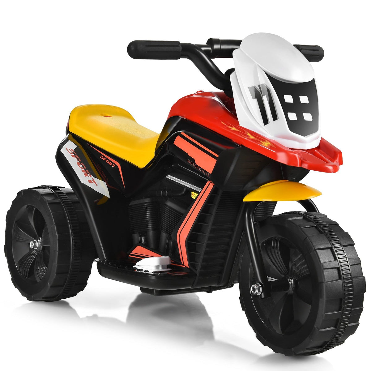 Electric Ride-On 3-Wheel Tricycle Motorcycle Toy for Toddlers