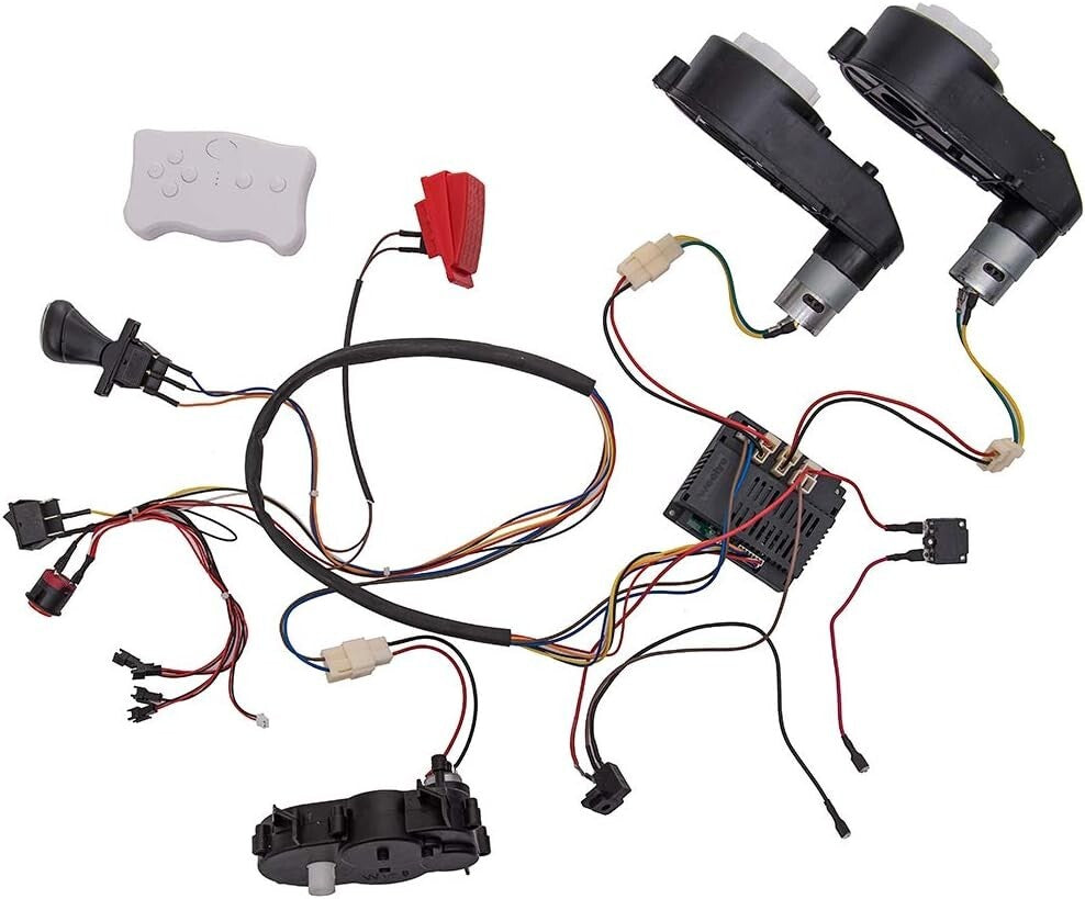 12V Ride-On Car Modification Kit with Wiring and Motors for Kids