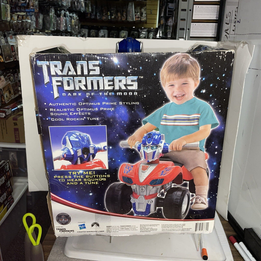 Optimus Prime Dark of the Moon ATV Ride-On Vehicle for Ages 3+ up to 44 lbs