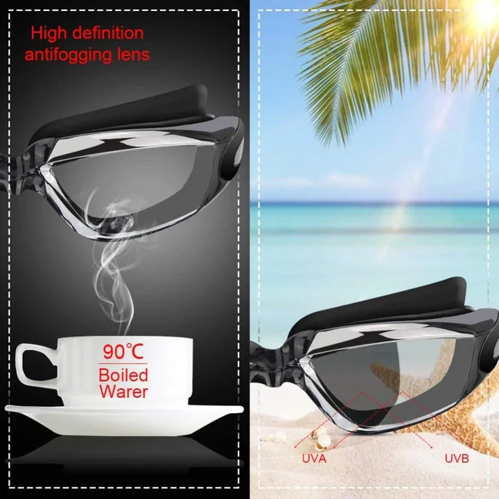 HD Anti - Fog Swim Goggles