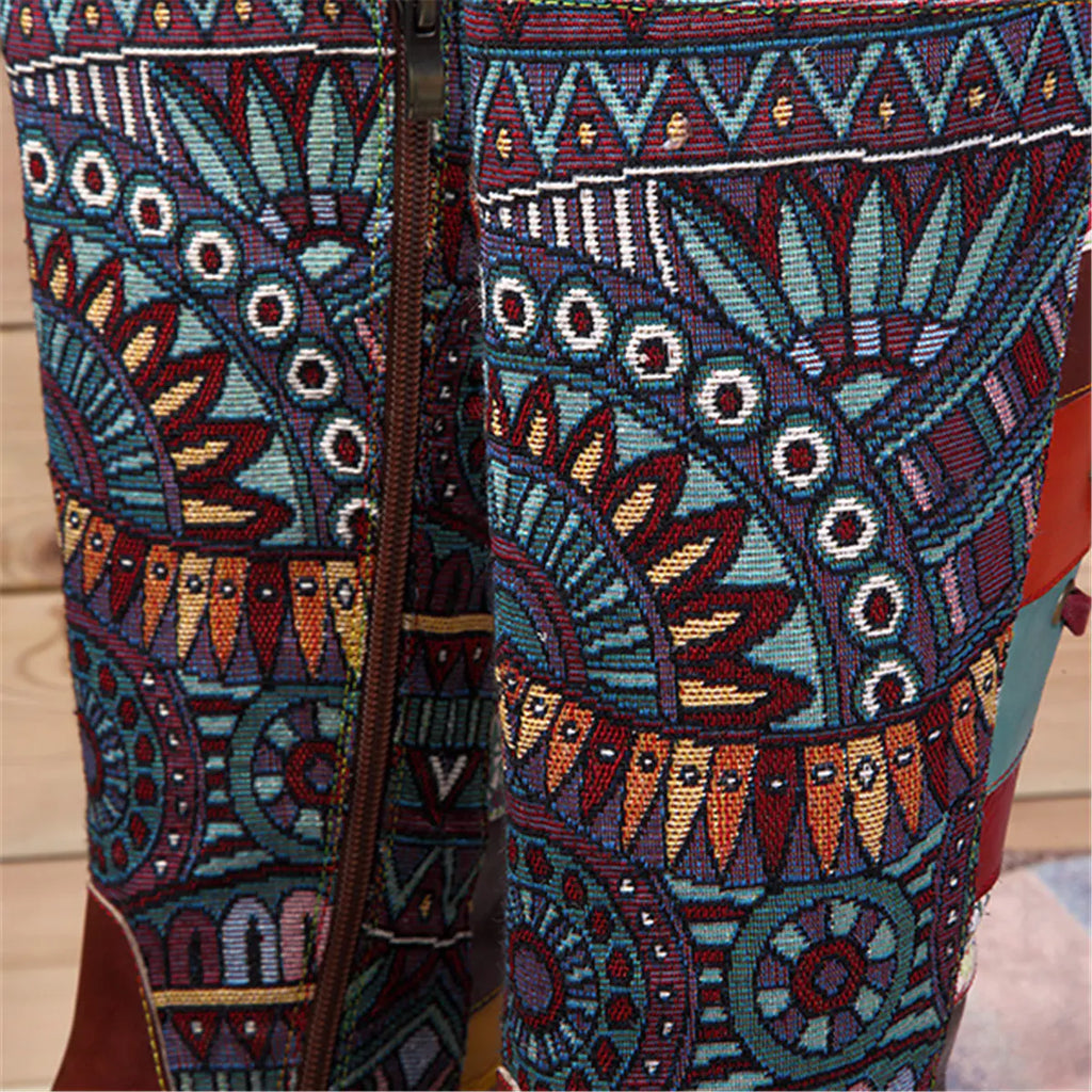 Handmade Genuine Leather Bohemian Long Boots