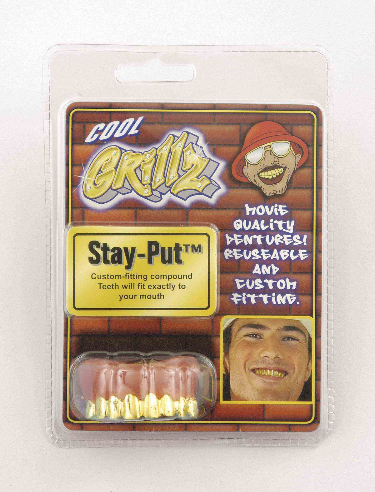 Grillz Gold Pimp Teeth Thug Accessory