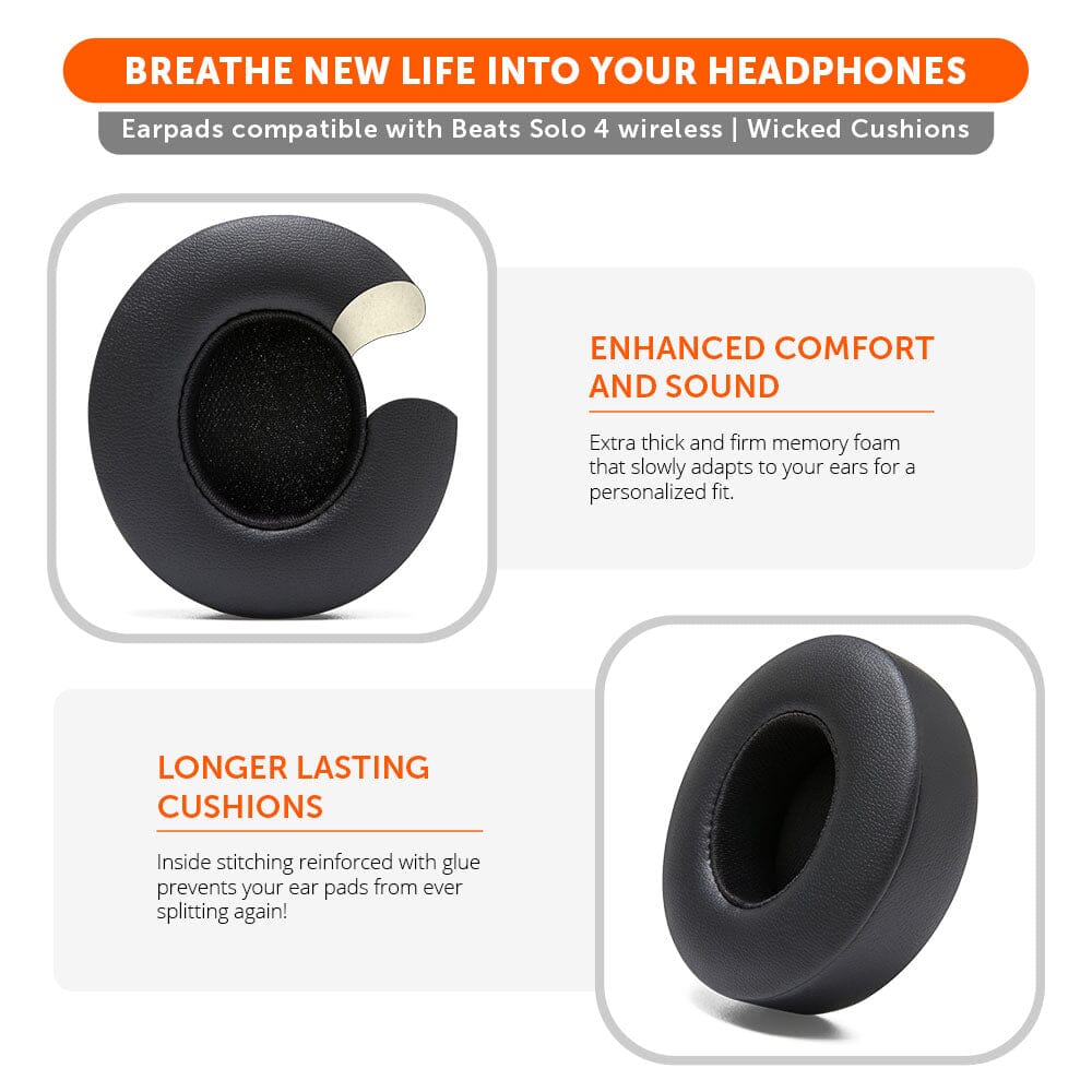 Upgraded Beats Solo 4 Earpads - WC PadZ Solo 4