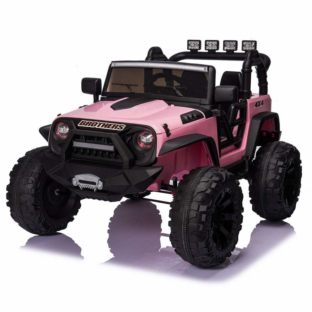 Electric Kids Ride-On Jeep Car with 12V/24V Power Wheels, Music, and Remote Control