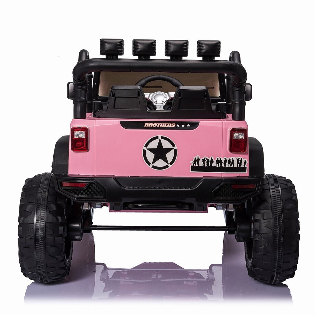 Electric Kids Ride-On Jeep Car with 12V/24V Power Wheels, Music, and Remote Control