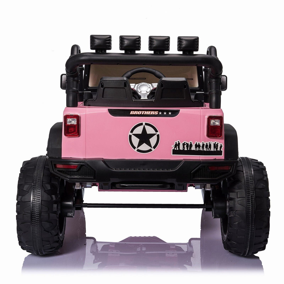 Electric Kids Ride-On Jeep Car with 12V/24V Power Wheels, Music, and Remote Control