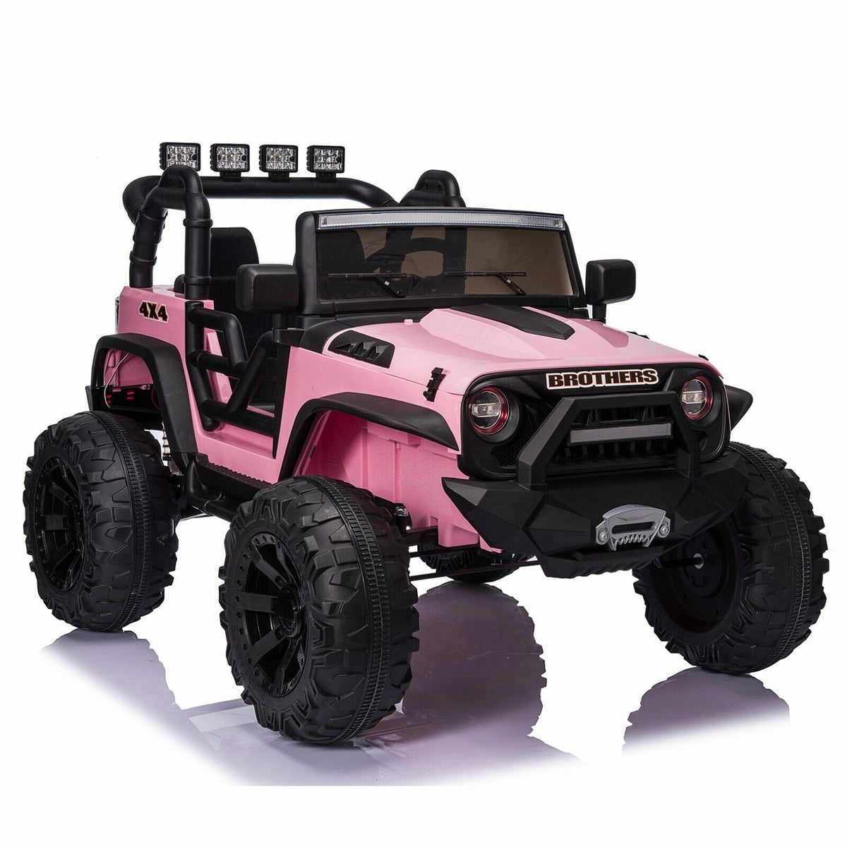 Electric Kids Ride-On Jeep Car with 12V/24V Power Wheels, Music, and Remote Control