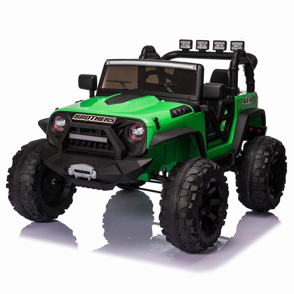 Electric Kids Ride-On Jeep Car with 12V/24V Power Wheels, Music, and Remote Control
