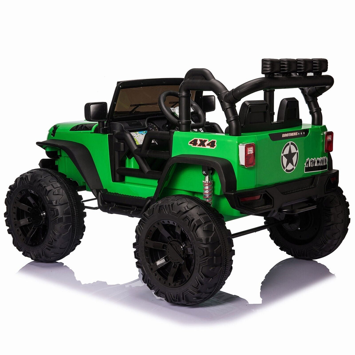 Electric Kids Ride-On Jeep Car with 12V/24V Power Wheels, Music, and Remote Control