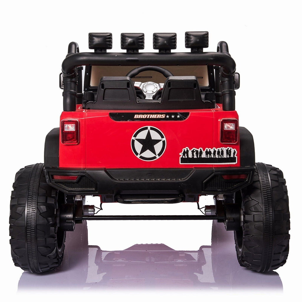 Electric Kids Ride-On Jeep Car with 12V/24V Power Wheels, Music, and Remote Control