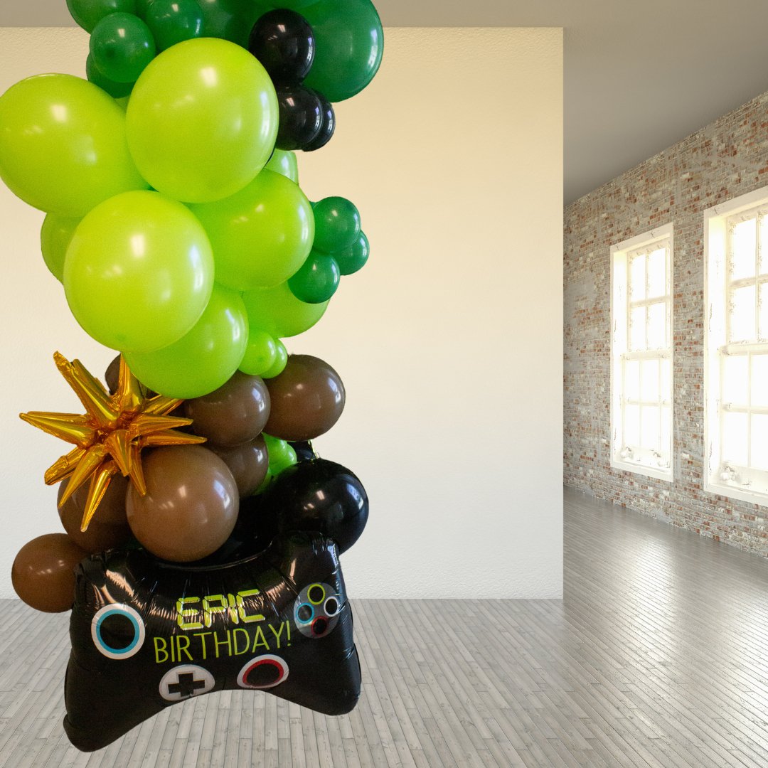 Video Game Balloon Garland Kit – Gamer Party Decor