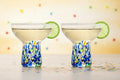 Set of 2-14oz Luxury Hand Blown Large Stemless Margarita Glasses