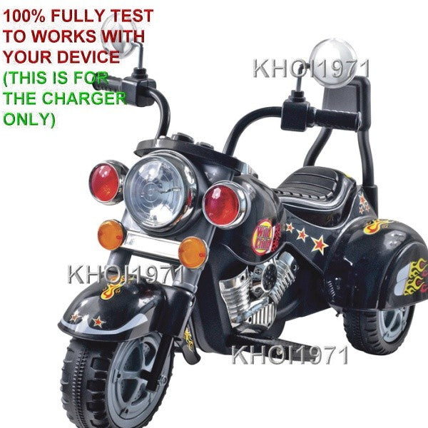 AC Charger Adapter for Little Rider Harley Wild Kids Ride-On Bike Model 8=F-80 YJ119B
