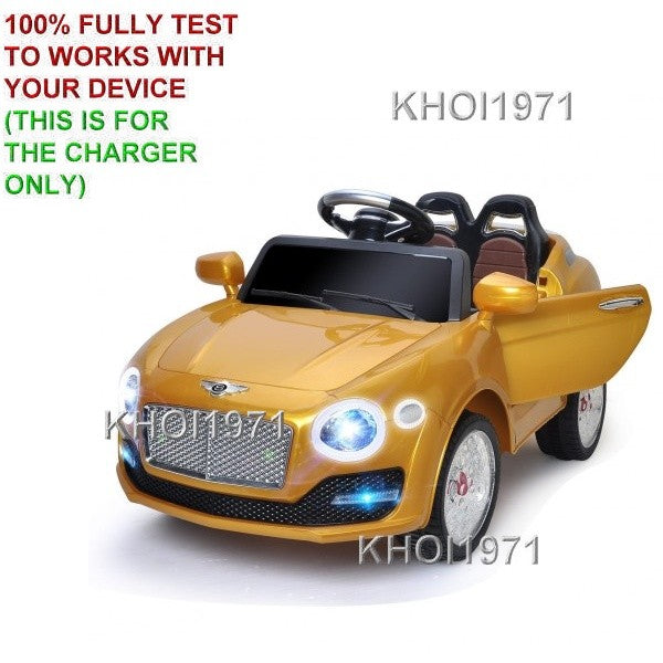 AC Wall Charger Adapter for Kids Ride-On Car with Remote Control, Gold, Model TY564944