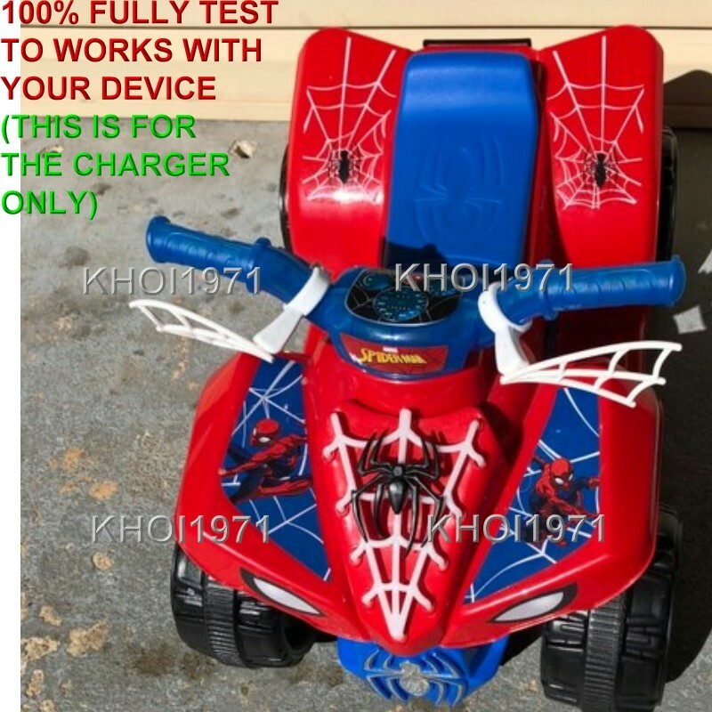 6V AC Charger Adapter for Spider-Man Quad Ride-On Battery