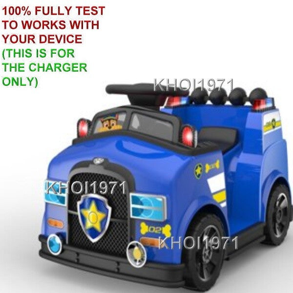 6V AC Wall Charger Adapter for Paw Patrol Chase Ride-On Quad 8804-63 Model