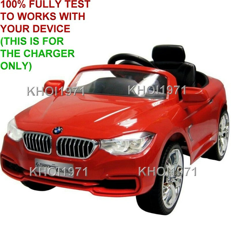 AC Wall Charger Adapter for 12V Ride-On BMW 4 Series Coupe – Red, White, Black