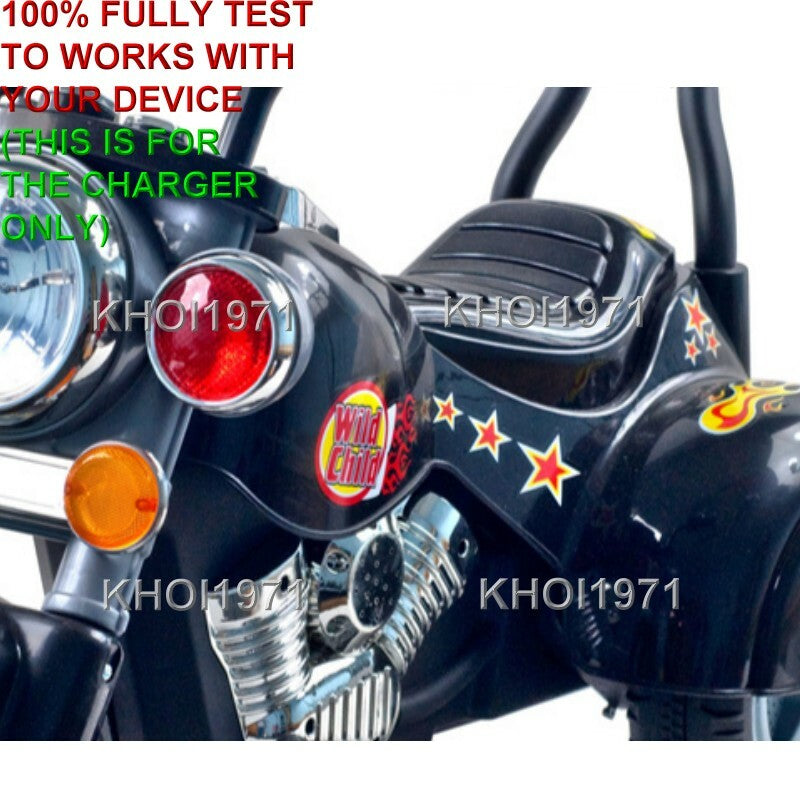 AC Wall Charger Adapter for Little Rider Road Warrior Ride-On Motorcycle