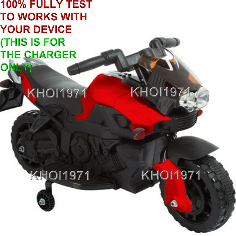 AC Wall Charger Adapter for Little Rider Motorcycle Ride-On with Training Wheel