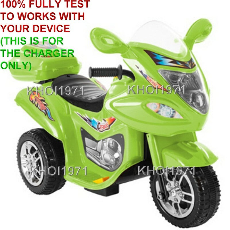 Wall Charger AC Adapter for Little Rider 3-Wheel Ride-On Trike Motorcycle