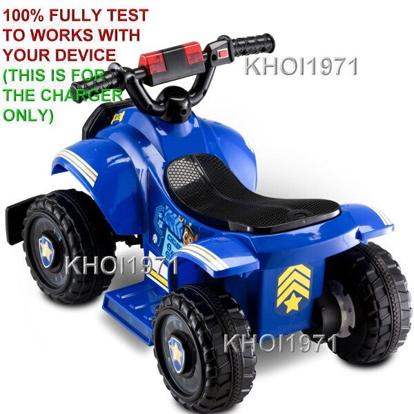 6V AC Wall Charger and Adapter for Blue and Red Seat Paw Patrol Quad Ride-On Toy