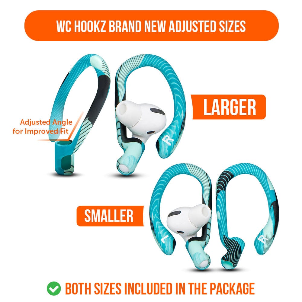 WC HookZ - Over Ear Hooks for Airpods Pro 1, 2 & Airpods 1, 2, 3