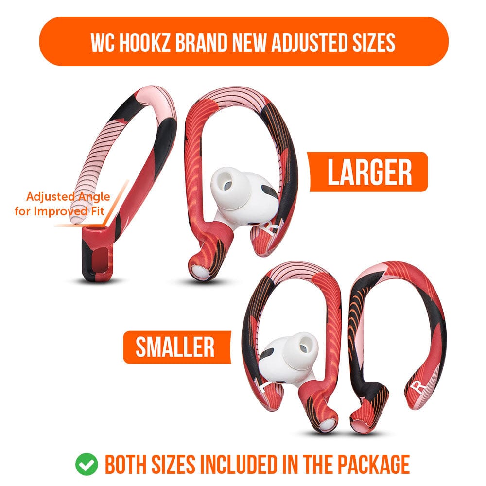 WC HookZ - Over Ear Hooks for Airpods Pro 1, 2 & Airpods 1, 2, 3