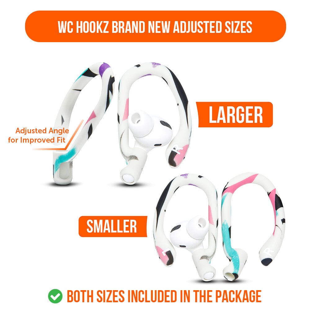 WC HookZ - Over Ear Hooks for Airpods Pro 1, 2 & Airpods 1, 2, 3
